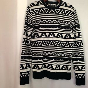 21 Men, Forever 21, Patterned Navy Blue and Ivory,